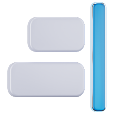 Align Right  3D Icon