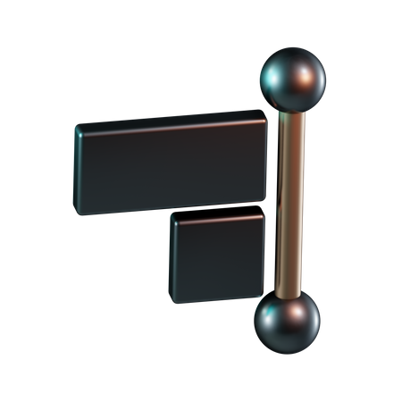 Align Right  3D Icon