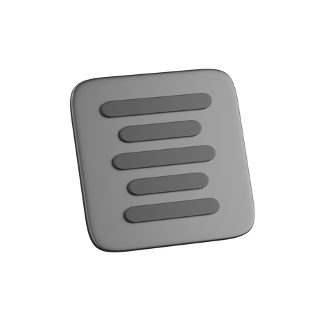 Align Text Center  3D Icon