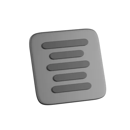 Align Text Center  3D Icon