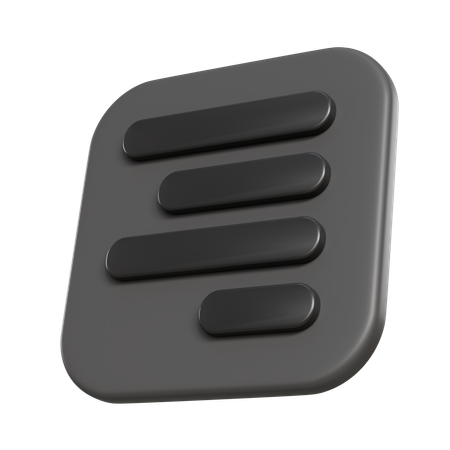 Align Text Right  3D Icon