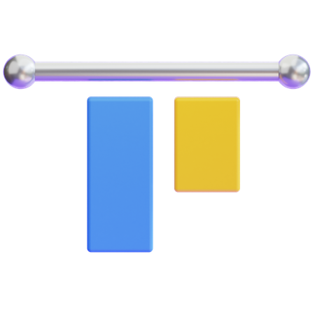 Align top  3D Icon