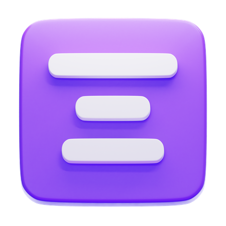 Alignment  3D Icon