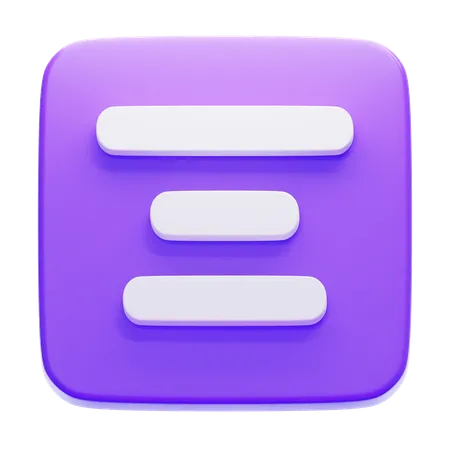 Alignment  3D Icon