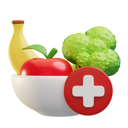 Alimentación saludable  3D Icon