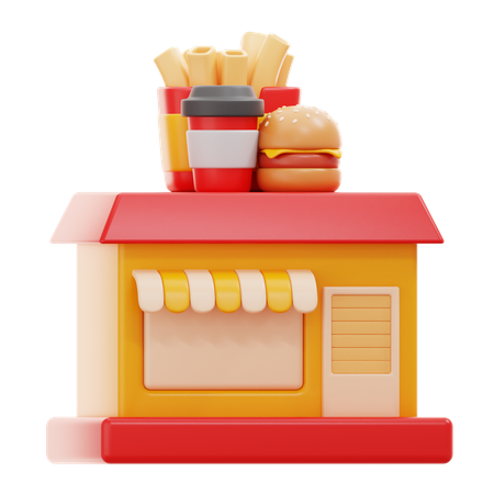 Magasin alimentaire  3D Icon