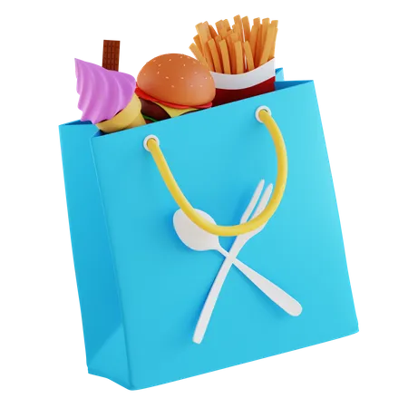 Courses alimentaires  3D Icon