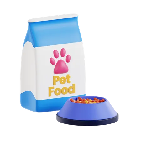 Alimentos para mascotas  3D Icon