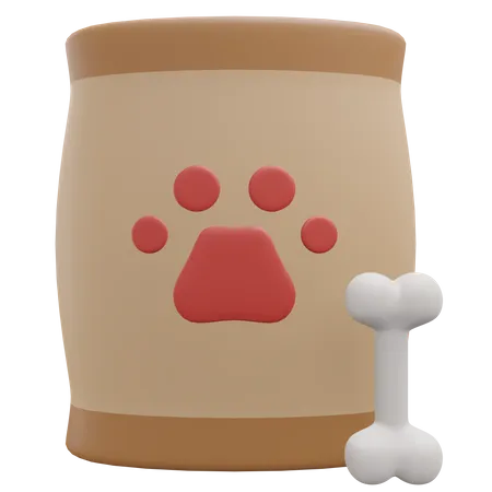 Alimentos para mascotas  3D Icon