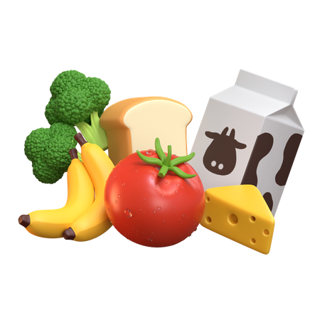 Nutrición alimentaria  3D Icon