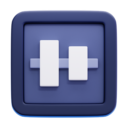 Centro de alineación vertical  3D Icon