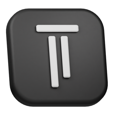 Alinhar topo  3D Icon