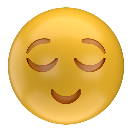 Emoji aliviado  3D Icon