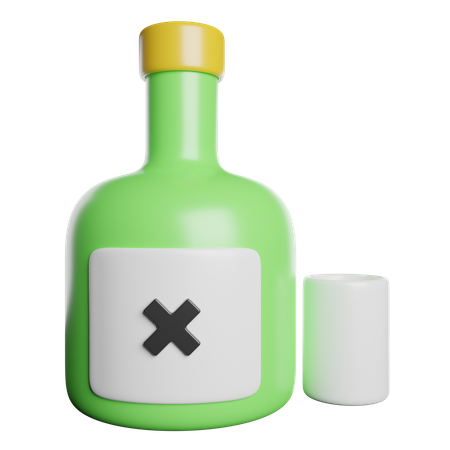 Alkohol  3D Icon