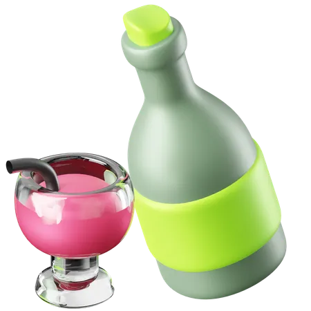 Alkohol  3D Icon