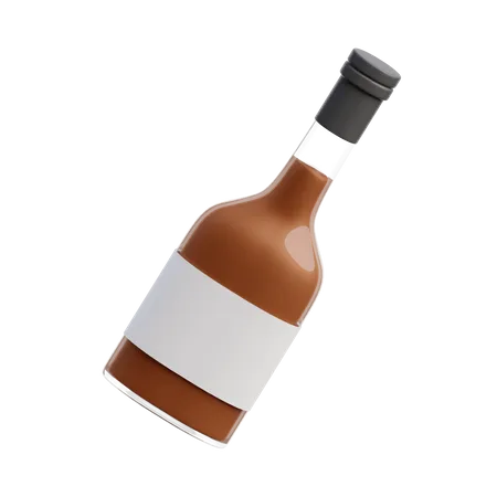 Alkoholflaschen 3 D Illustration 3D Icon