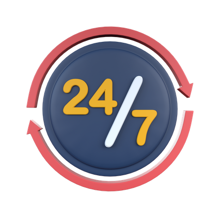 All Day Service  3D Icon