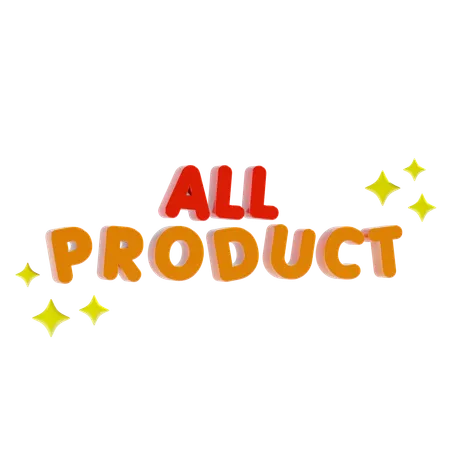 All product  3D Icon
