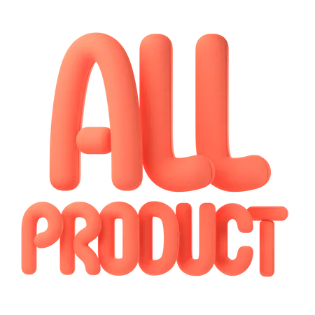 All product  3D Icon