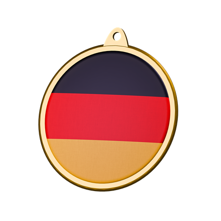 Insigne de médaille du drapeau allemand  3D Icon