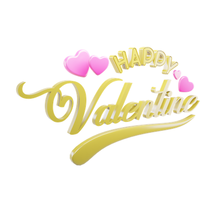 Frohen Valentinstag  3D Icon