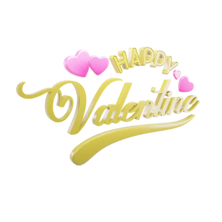 Frohen Valentinstag  3D Icon