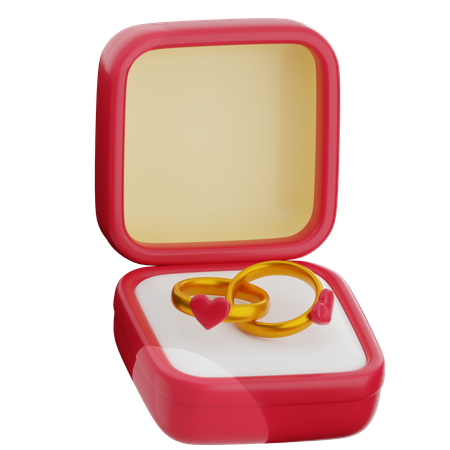 Anneaux de mariage  3D Icon