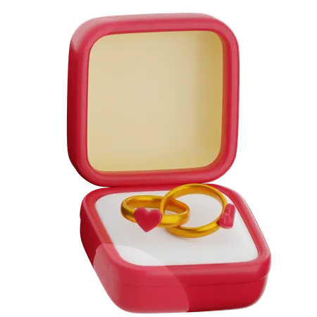 Anneaux de mariage  3D Icon