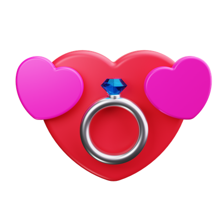 Anneaux de mariage  3D Icon