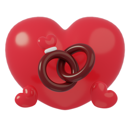 Alliances et amour  3D Icon