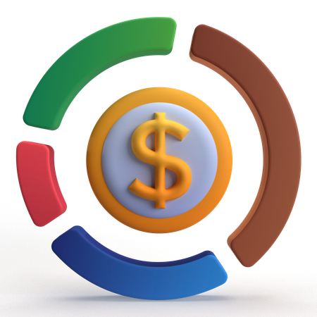 Allocation  3D Icon