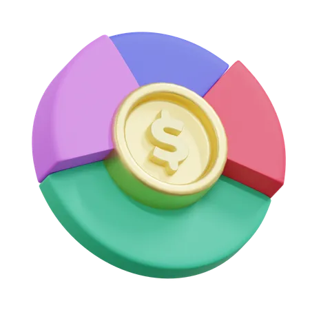 Allocation d'actifs  3D Icon