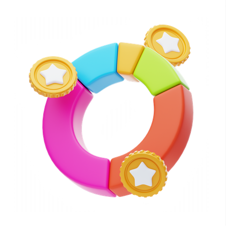 Allocation de jetons  3D Icon