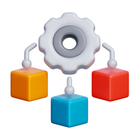Allocation des ressources  3D Icon