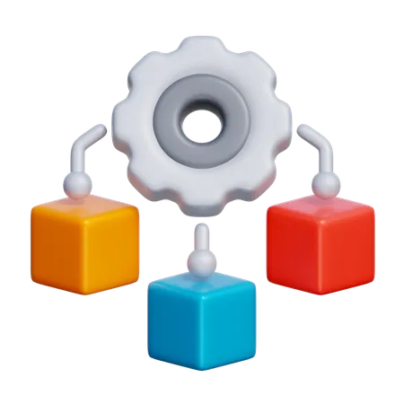 Allocation des ressources  3D Icon