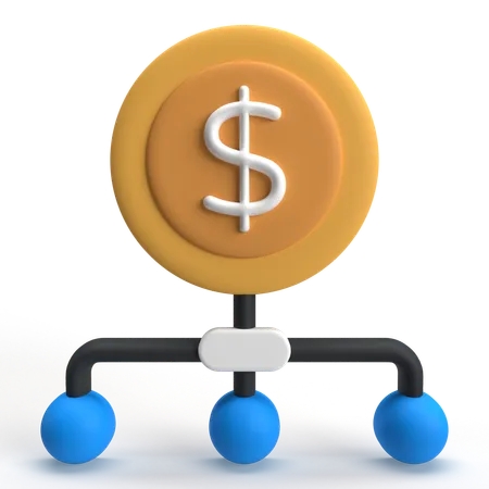 Allocation Money  3D Icon