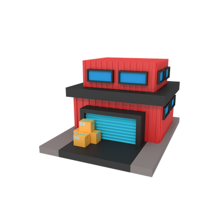 Depósito  3D Illustration