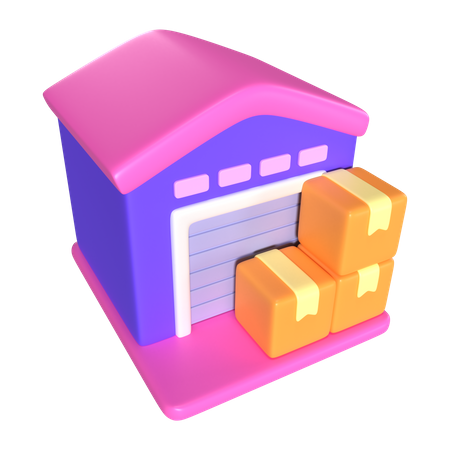 Depósito  3D Icon