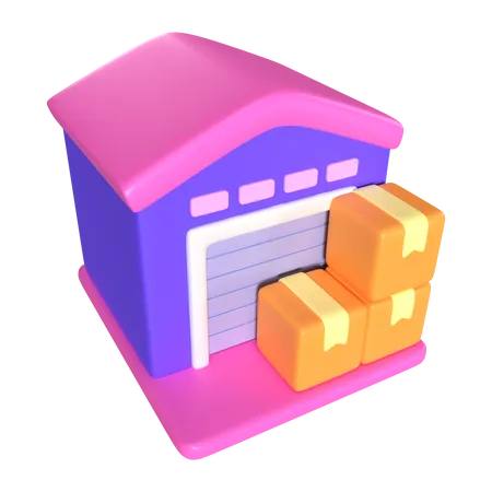 Depósito  3D Icon