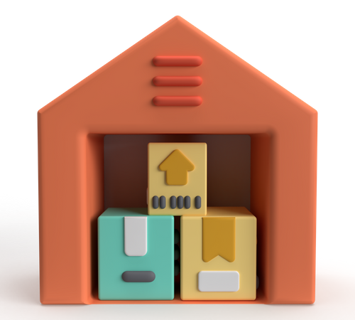 Depósito  3D Icon