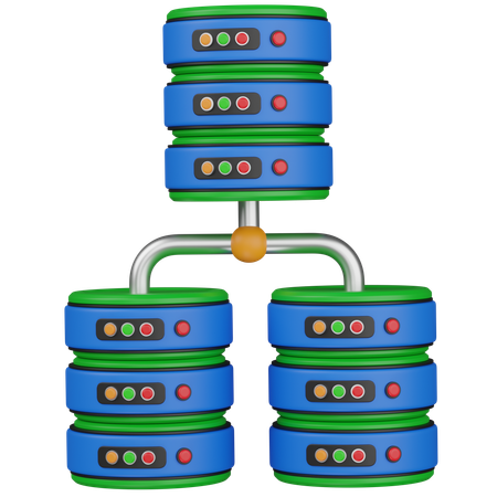 Almacenamiento de bases de datos  3D Icon