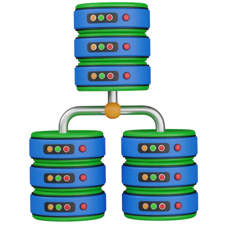 Almacenamiento de bases de datos  3D Icon