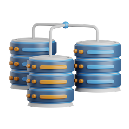 Almacenamiento de bases de datos  3D Icon