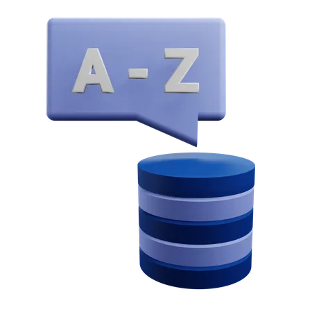 Almacenamiento de datos  3D Icon