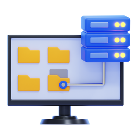 Almacenamiento de datos  3D Icon