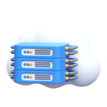 Almacenamiento en la nube  3D Icon