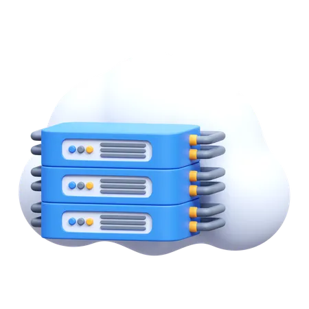 Almacenamiento en la nube  3D Icon