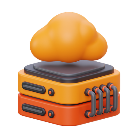 Almacenamiento en la nube  3D Icon