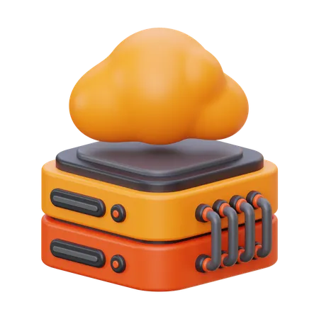 Almacenamiento en la nube  3D Icon