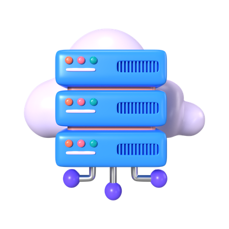 Almacenamiento en la nube  3D Icon